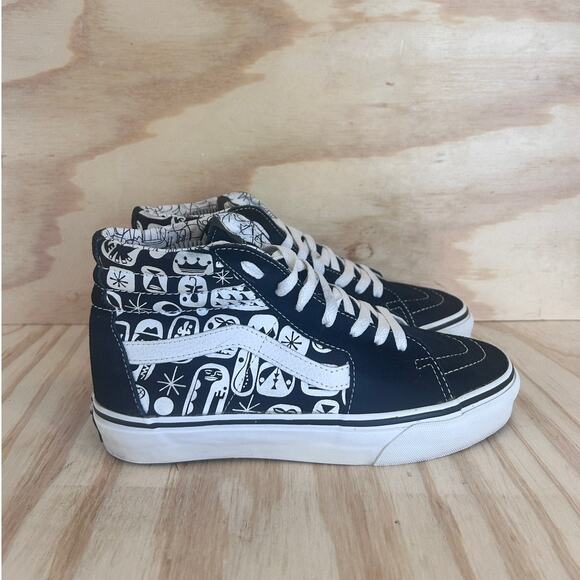Vans Off The Wall - SK8 Hi Symbols - Sneakers - Black/White - Women's - 8 - Picture 1 of 9